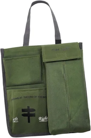 1Pc Car Storage Bag Oxford Hanging Organizer for Vehicle Travel Pouch with Double Design for Snacks Drinks Books and Daily Essentials for Road