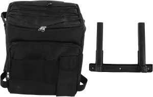 43L Rolling Cooler Bag Dual Zipper, Waterproof, Portable Insulated Wheeled Cooling Bag with Handle for Picnic, Camping