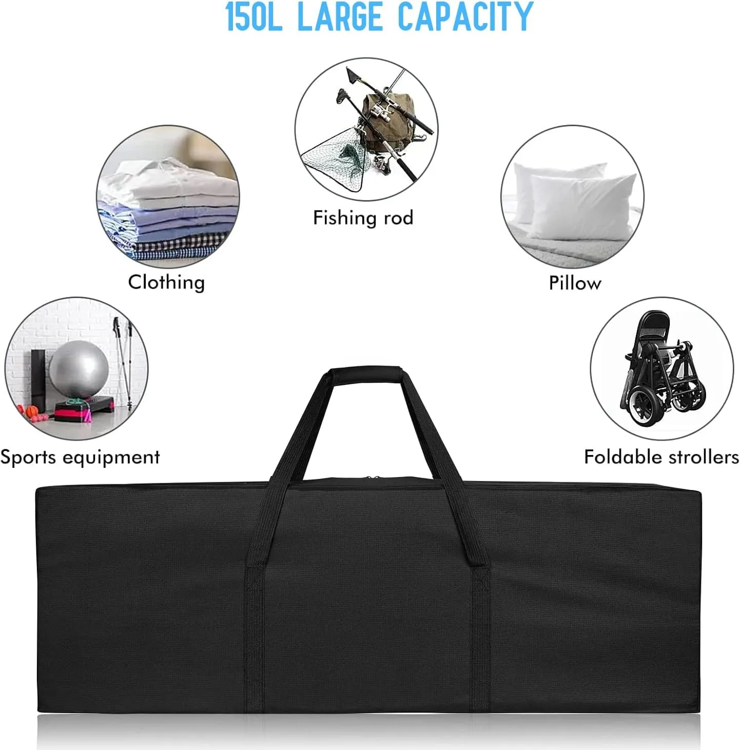 44inch Large Travel Duffle Bag,Extra Large Duffle Bag with Upgrade Zippers for Travel
