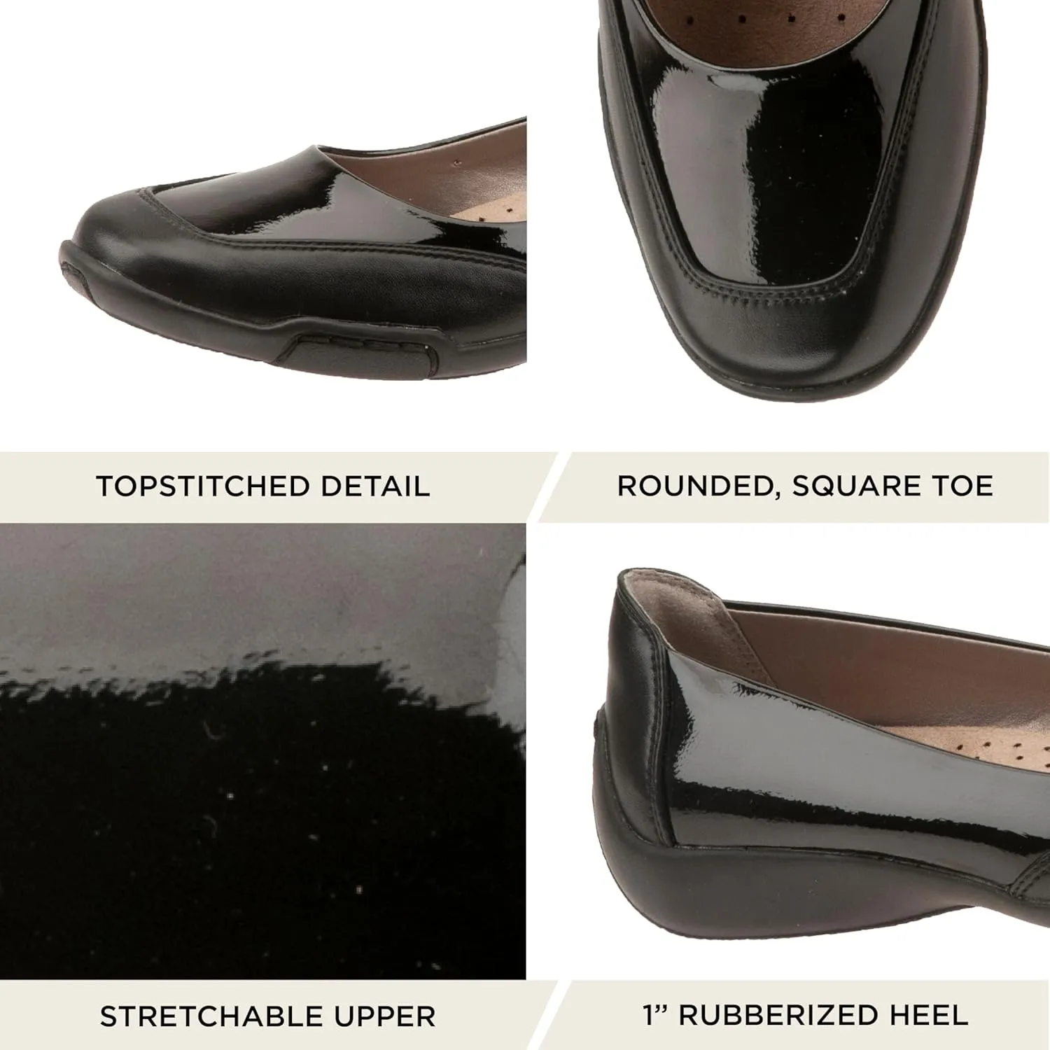 ARRAY Women's Cascade Two-Tone Comfort Flat with Rubber Sole