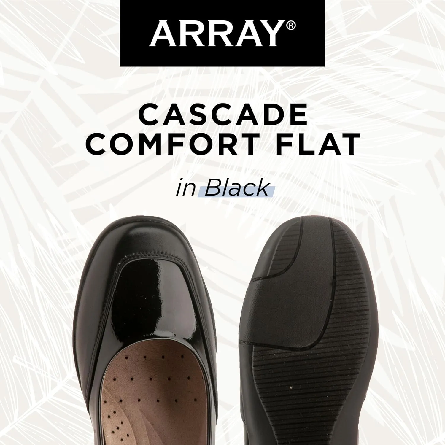 ARRAY Women's Cascade Two-Tone Comfort Flat with Rubber Sole