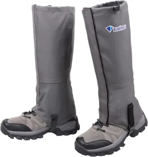 Azarxis Hiking Gaiters for Outdoor Camping Running Walking Backpacking Women Men Ankle Leg Guard Boot Legging Cover Snow Lightweight Waterproof Durable Wrap Mountain Hunting Climbing (Dark Grey, M)