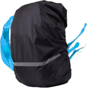 Backpack Cover Black Durable Rain Cover for Hiking Camping and Travel Elastic Binding for Easy Application Lightweight and Flexible Fits