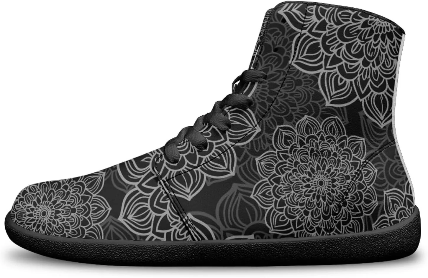 Binienty Zero Drop Sole Barefoot Men's Women's PU Leather Flat Minimalist Barefoot Sneakers Athletic Shoes Waterproof
