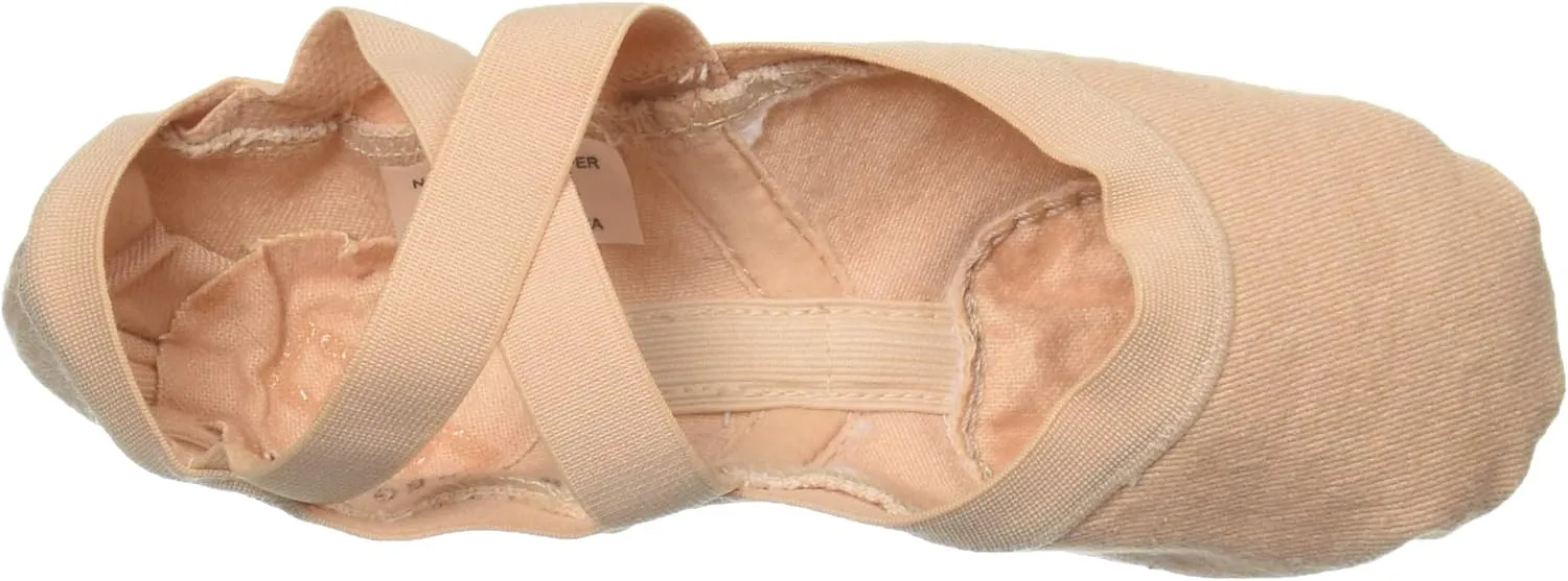 Bloch Girl's Synchrony Split Sole Stretch Canvas Ballet Slipper / Shoe