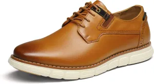 Bruno Marc Men's Crossflex Oxford Dress Sneakers Casual Leather Dress Shoes