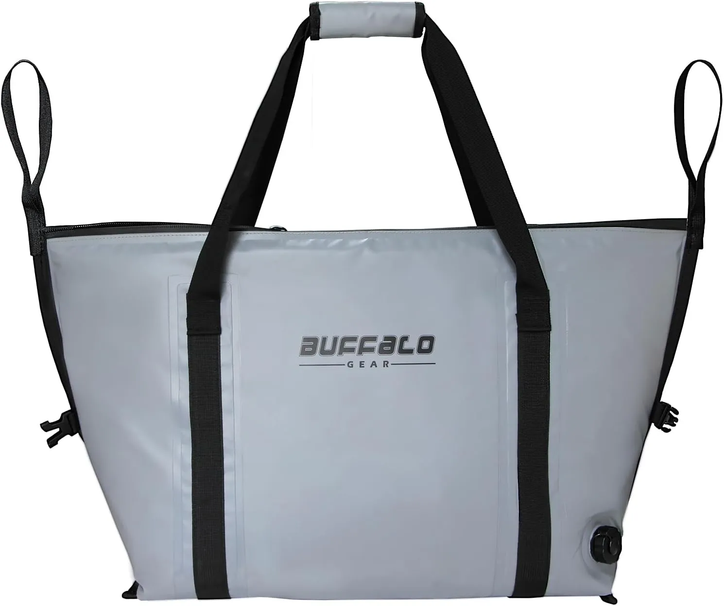 Buffalo Gear Insulated Fish Cooler - 27.5QT 58QT Waterproof Flat Bottom Bag, Leakproof and Fishing Kill Bag
