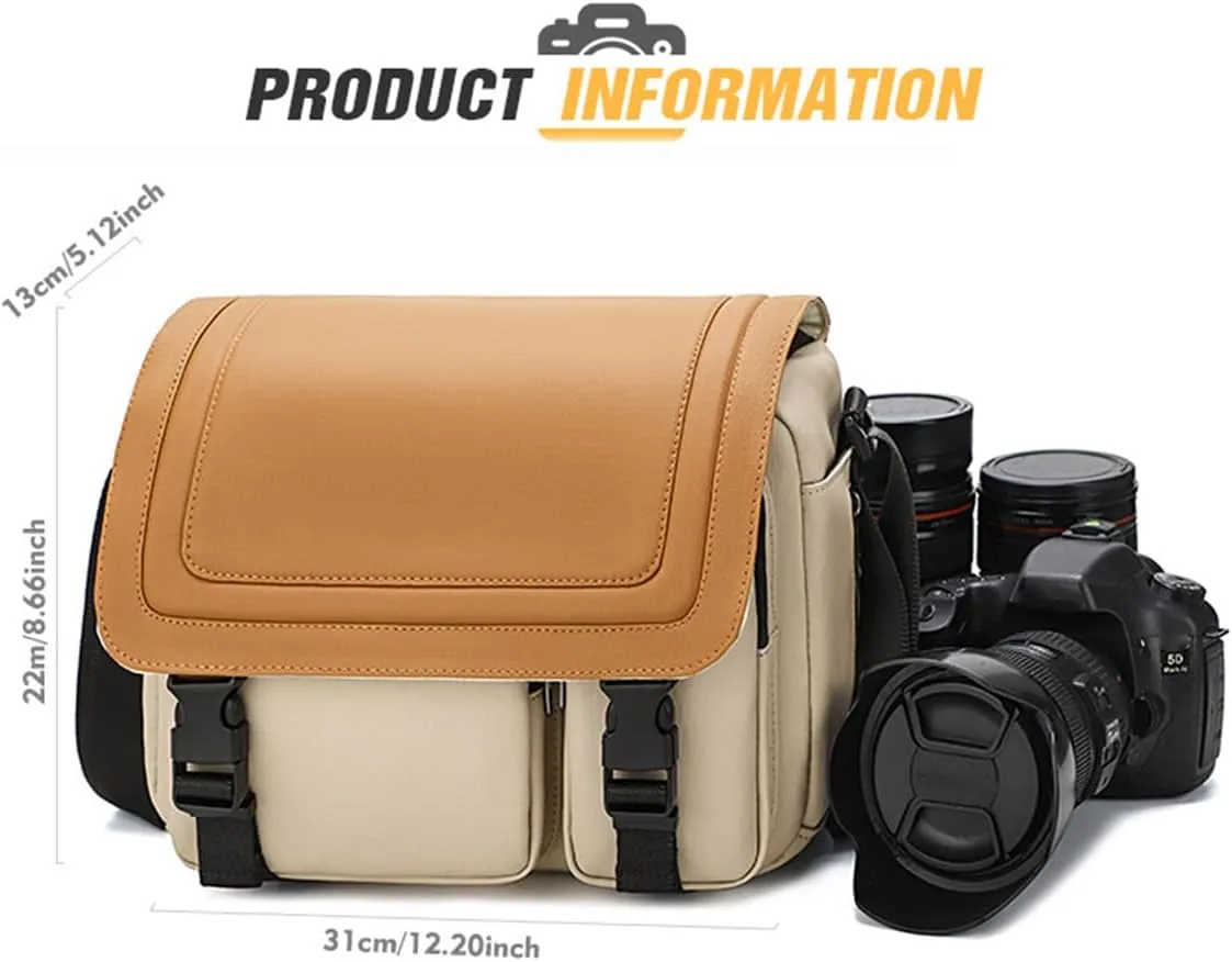 Camera Sling Bag with Tripod Holder, Waterproof Anti Theft Crossbody Shoulder Camera Bags for Photographers Women Men (Green,31 * 13 * 22cm)