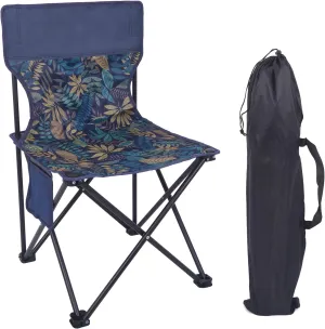 Camping Chair for Kids, Children Portable Folding Chair with Side Pocket, Lightweight Backpacking Chair, Foldable Lawn Chair for Outdoor Camping, Travel, Beach and Sports, Carry Bag Included