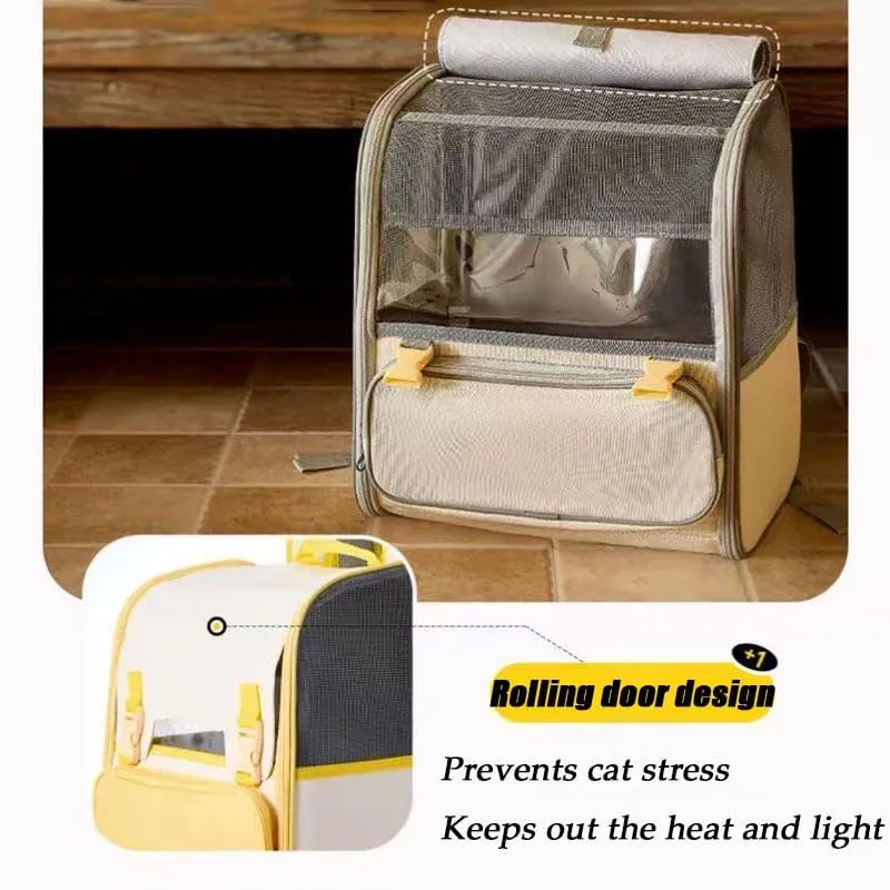 Car Cat Carrier for Toyota Corolla Touring Sports 2018-2024, Pet Carrier Travel Bag for Small Medium Cats with Mesh Ventilation, Breathable Foldable for Airplane, Car, Vet Visits,Grey