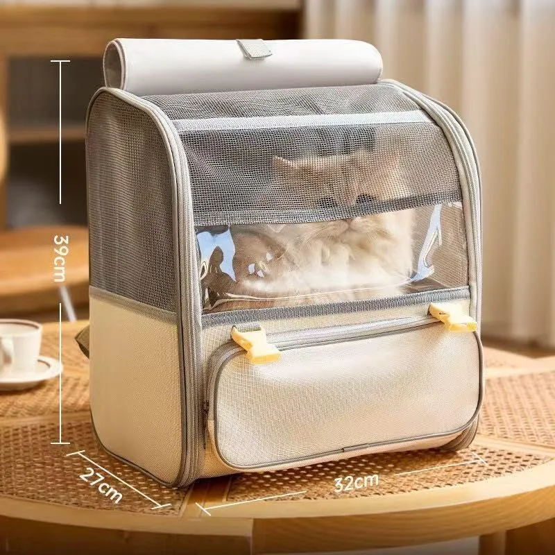 Car Cat Carrier for Toyota Corolla Touring Sports 2018-2024, Pet Carrier Travel Bag for Small Medium Cats with Mesh Ventilation, Breathable Foldable for Airplane, Car, Vet Visits,Grey