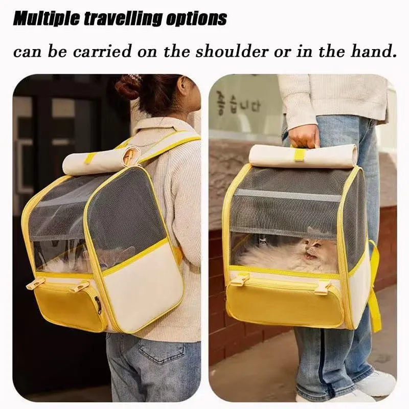Car Cat Carrier for Toyota Corolla Touring Sports 2018-2024, Pet Carrier Travel Bag for Small Medium Cats with Mesh Ventilation, Breathable Foldable for Airplane, Car, Vet Visits,Grey