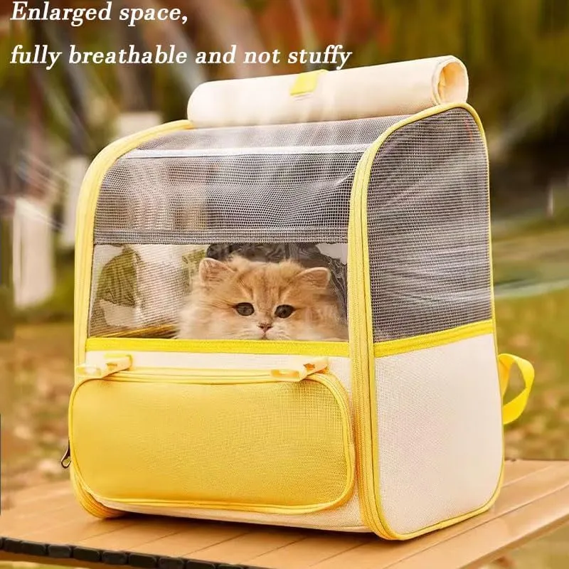 Car Cat Carrier for Toyota Corolla Touring Sports 2018-2024, Pet Carrier Travel Bag for Small Medium Cats with Mesh Ventilation, Breathable Foldable for Airplane, Car, Vet Visits,Grey