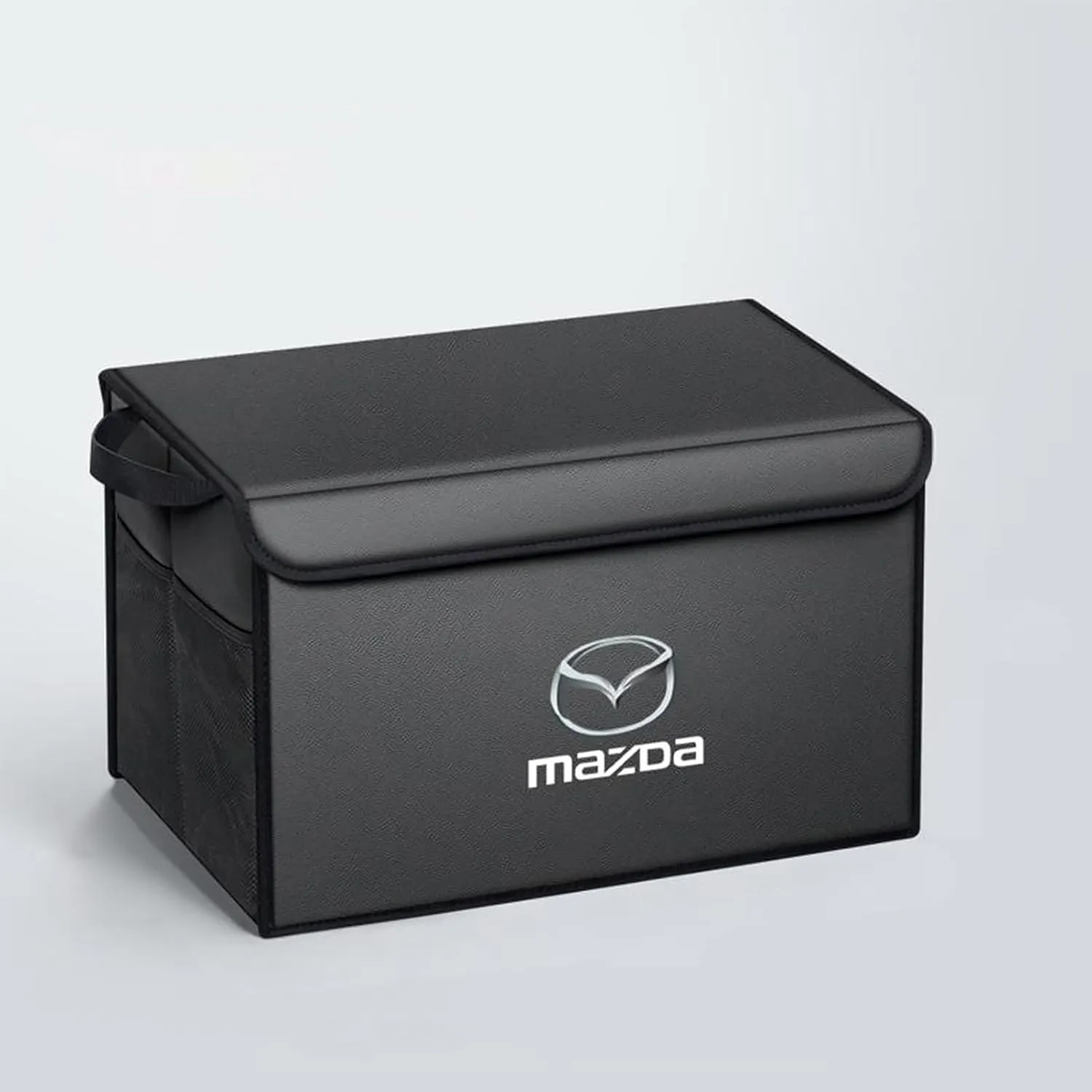 Car Trunk Organizer for Mazda 3 Sedan BP 2019 - Thickened Car Boot Tidy Storage Box Tailor-made Lidded Storage Bins for Home Car Outdoor Camping Travel,B