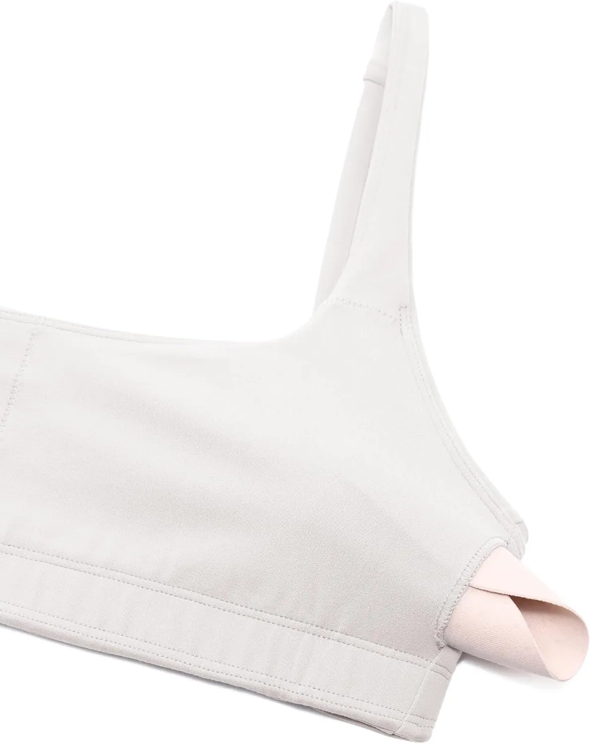 CRZ YOGA Butterluxe Spaghetti Strap Sports Bras for Women - Square Neck Yoga Wireless Low Coverage Padded Cami Crop Top