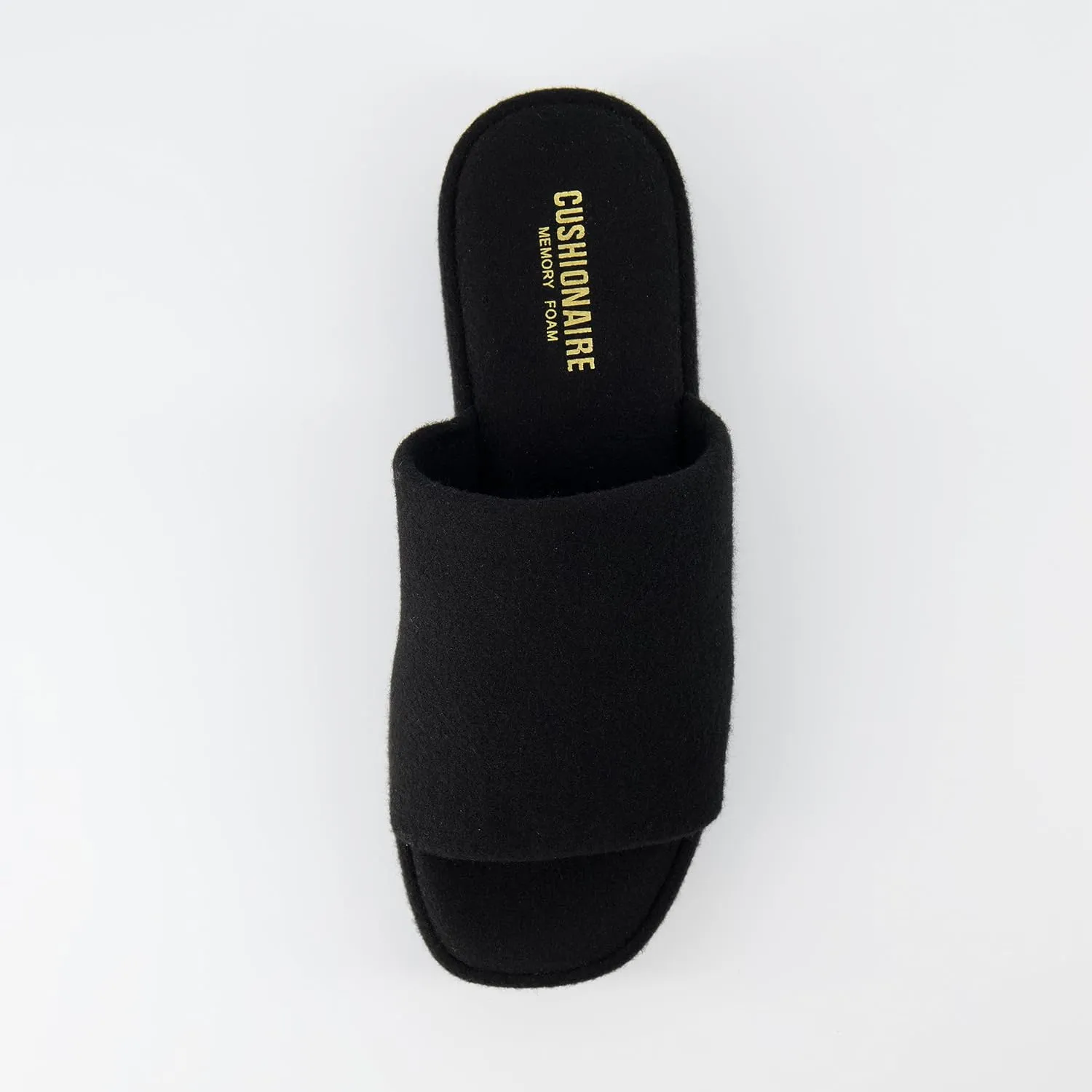 CUSHIONAIRE Women's Spin one band platform sandal with  Memory Foam