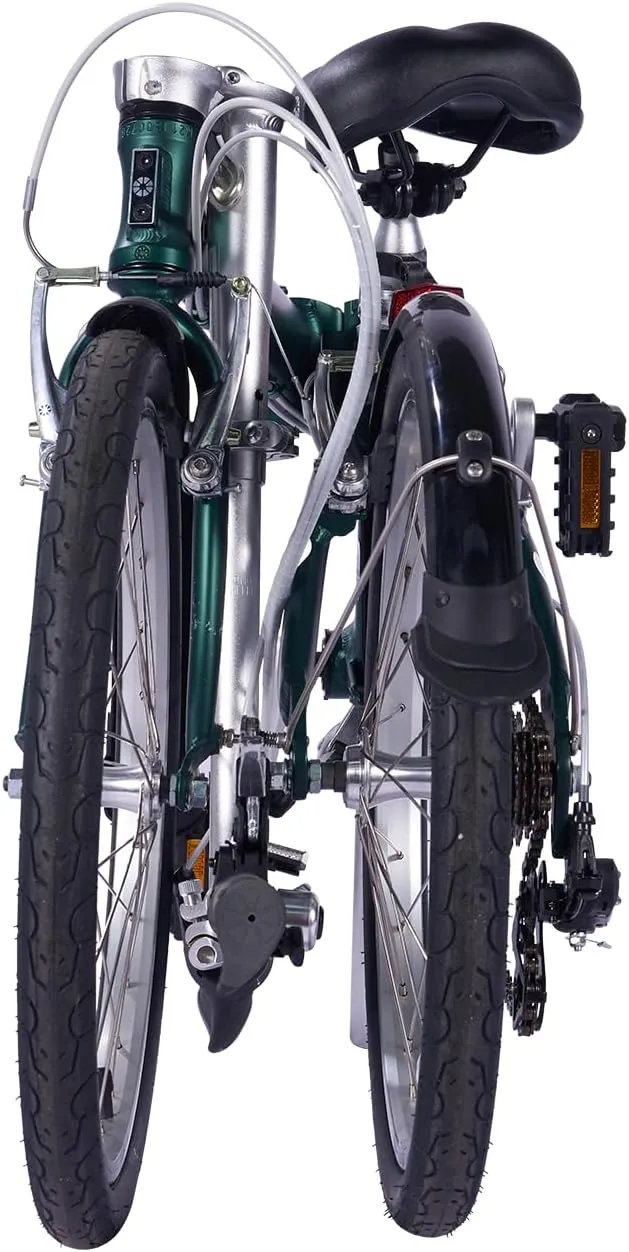 Dahon Route 20 inch Folding Bike for Adults, 7 Speed Drivertrain by Shimano, Aluminum Frame Foldable Bicycle with V Brake
