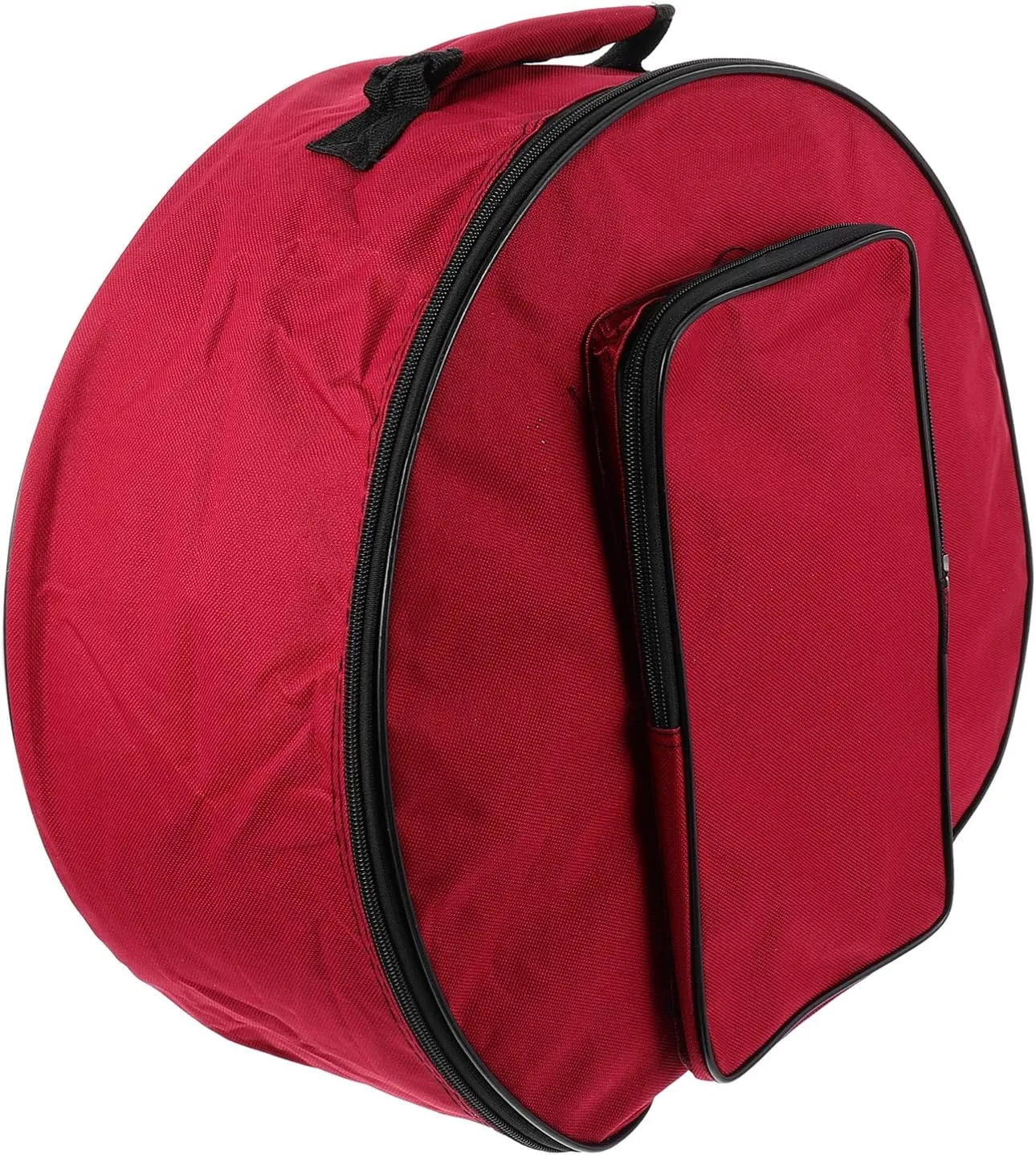Drum Backpack Case Travel Backpack Snare Drum Case 13-14 Inch Dumb Drum Bag Cloth Dumb Drum Practice Pad Bag Percussion Instruments Accessories (Red) Drum Gig Bag Black Backpack