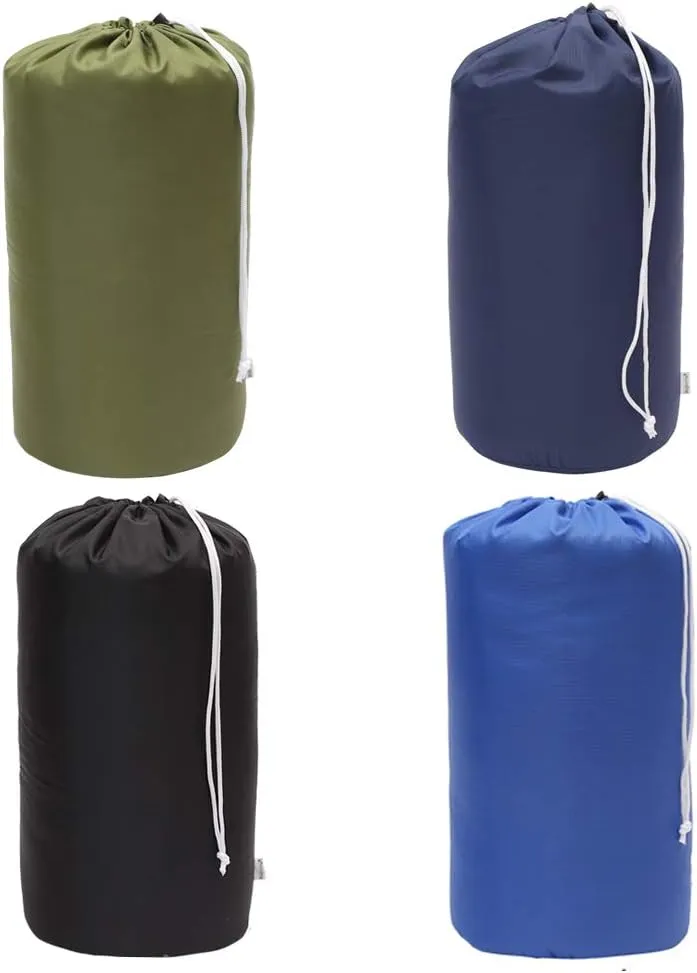 Durable Drawstring Water Resistant Dust Flap Stuff Sack Bag 4-Pack