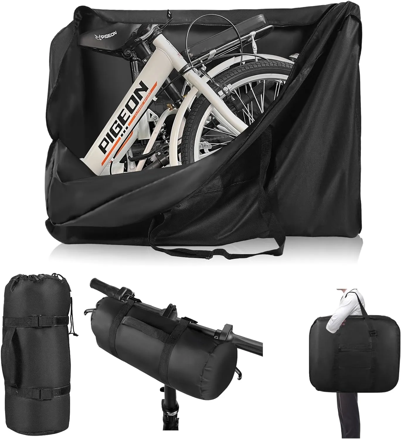 Durable Folding Ebike Bag, black