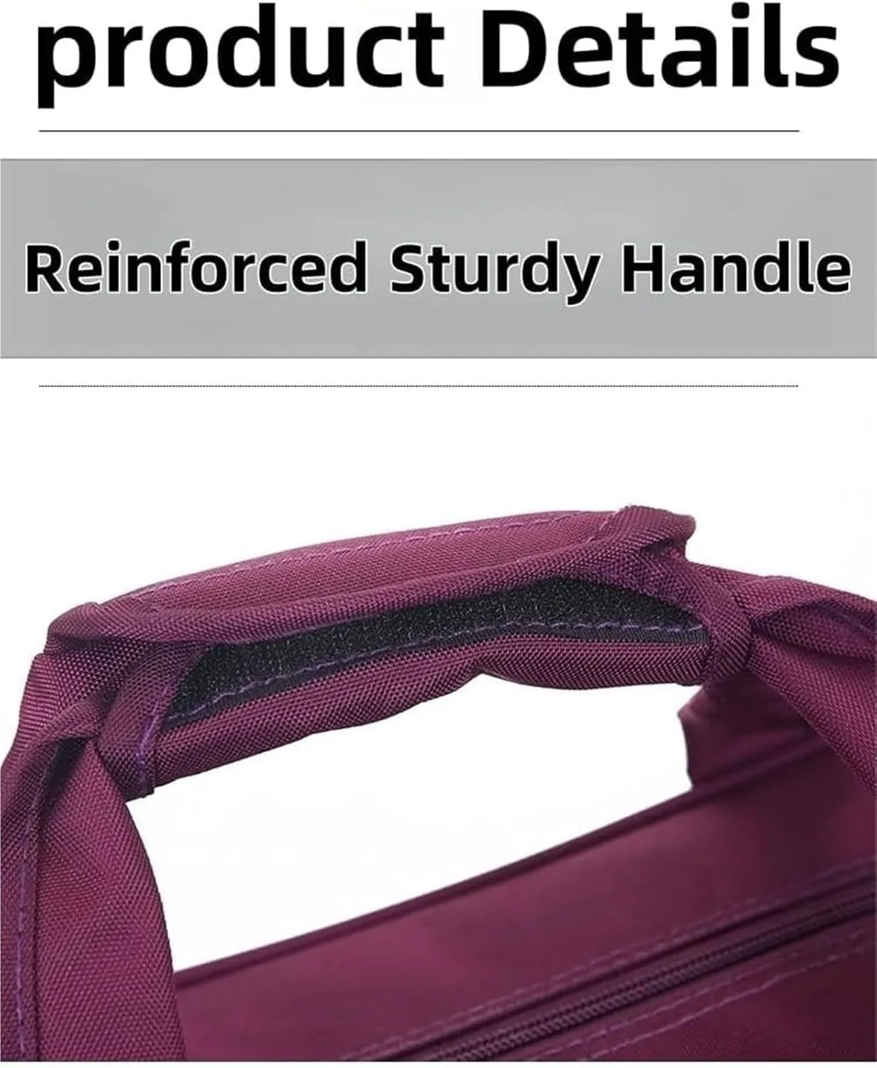 Durable Rolling Luggage， Large Capacity, Waterproof Lightweight Traveling Oxford Suitcase ，for Men Women, For Travel Camping Storage(Purple,Large)