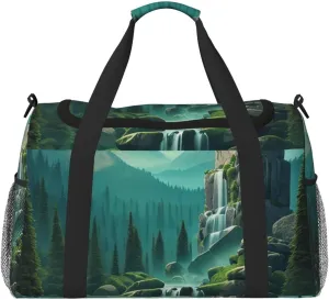 Enigmatic Dreams Print Travel Duffel Bag for Men & Women, Foldable Travel Bags and Spacious Weekender Tote Bag for Storage Toiletry Luggage Personal Item