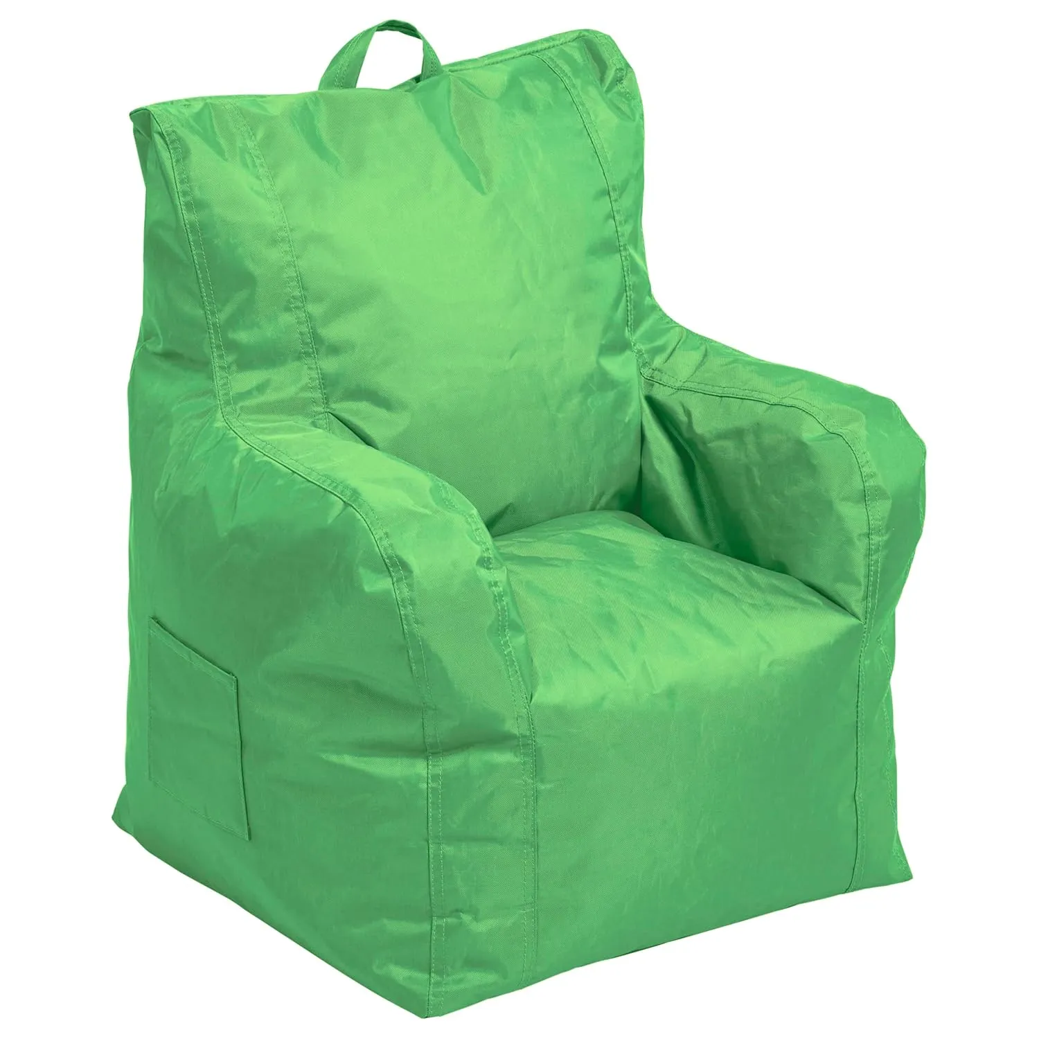 Factory Direct Partners 10483-GG Cali Little Bear Sack Bean Bag Chair, Dirt-Resistant Coated Oxford Fabric - Grassy Green