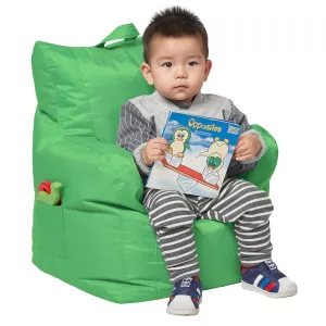 Factory Direct Partners 10483-GG Cali Little Bear Sack Bean Bag Chair, Dirt-Resistant Coated Oxford Fabric - Grassy Green