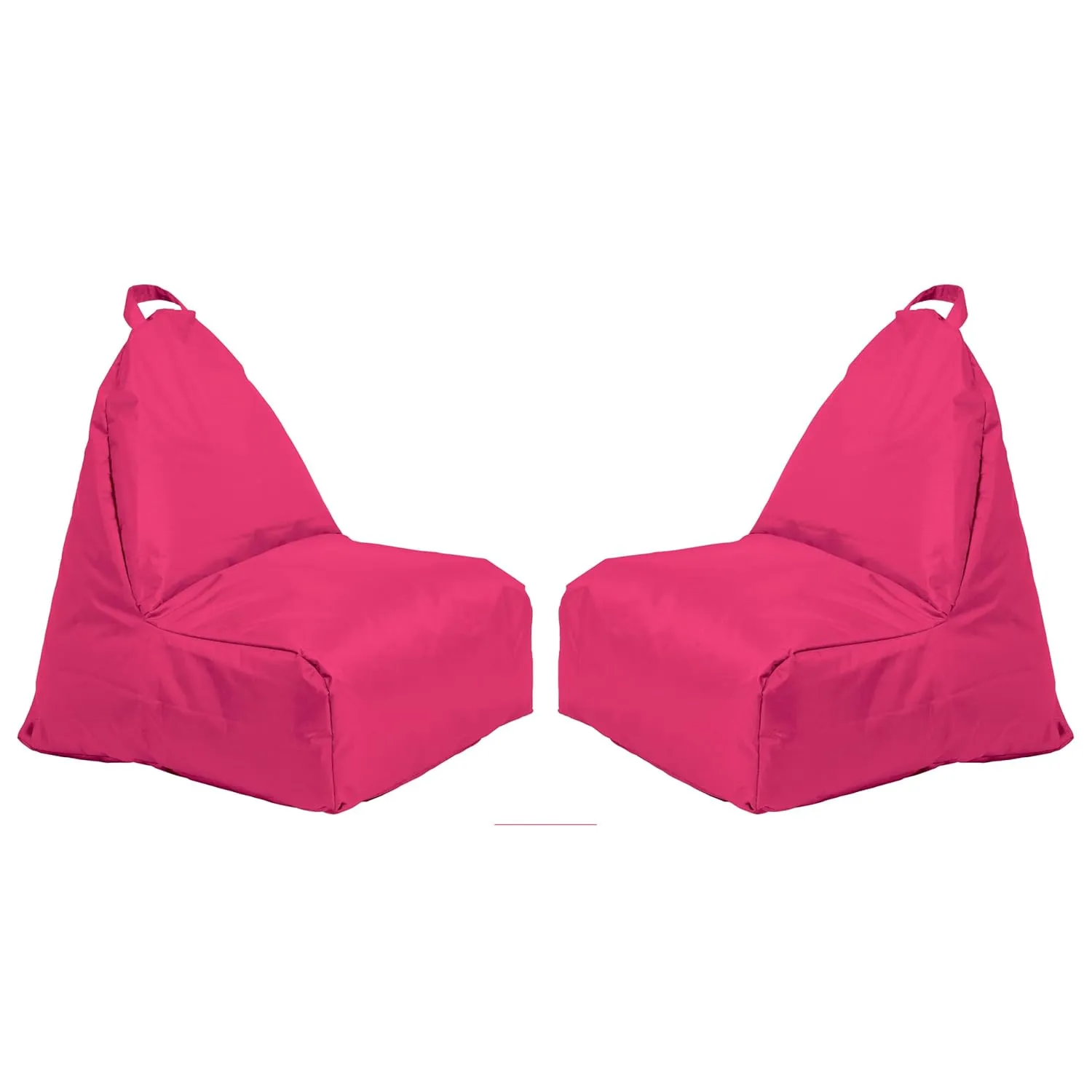 Factory Direct Partners 13302-RS Cali Alpine Sack Bean Bag Chair, Dirt-Resistant Coated Oxford Fabric - Raspberry (2-Pack)