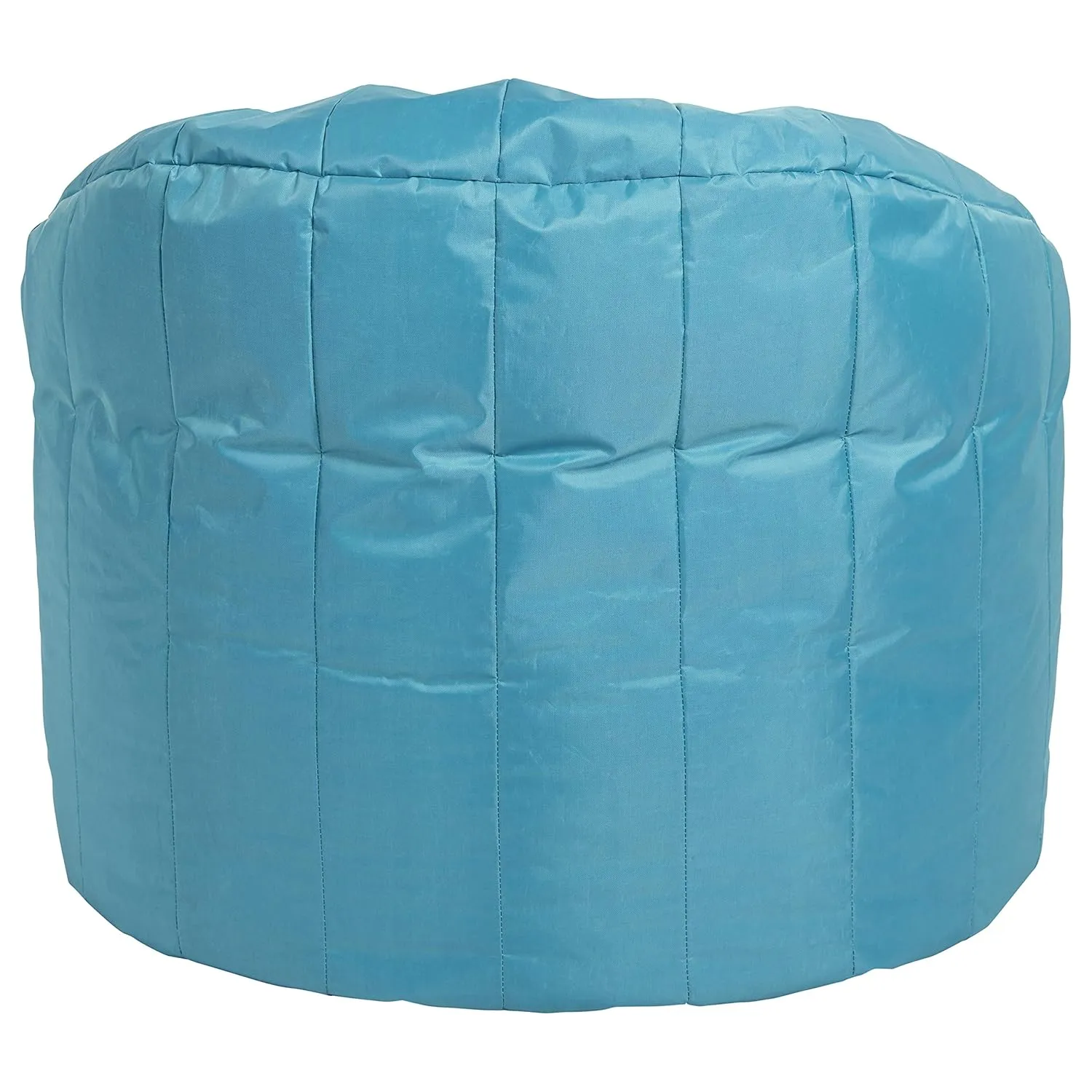 Factory Direct Partners Cali Seashell Bean Bag Chair, Durable Coated Oxford Nylon Cover, Flexible Seating for Kids, Teens, Adults; Sewn-in Handle for Easy Transport at Home or on Road - Aqua