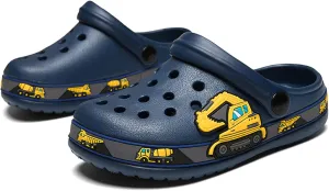 FLIOZY Boys Girls Garden Clogs: Classic Graphic Beach Sandals - Summer Slip On Water Shoes - Outdoor Non-Slip Slippers for Toddler Little/Big Kid