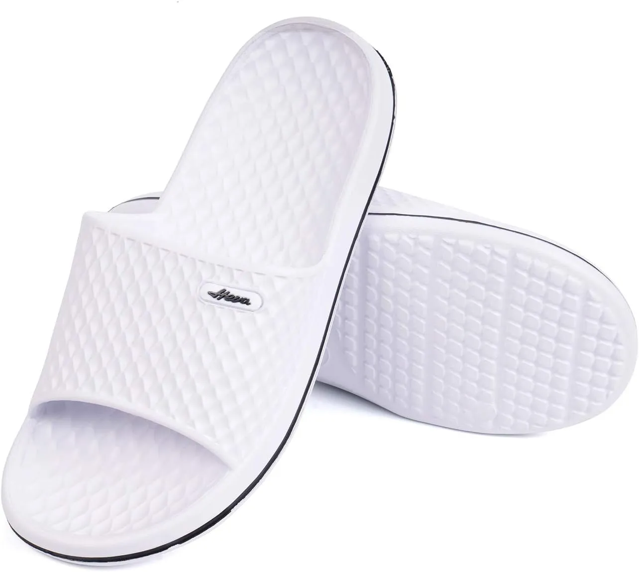 FUNKYMONKEY Womens Bathroom Shower Slippers Indoor Home Beach Non Slip Sandal