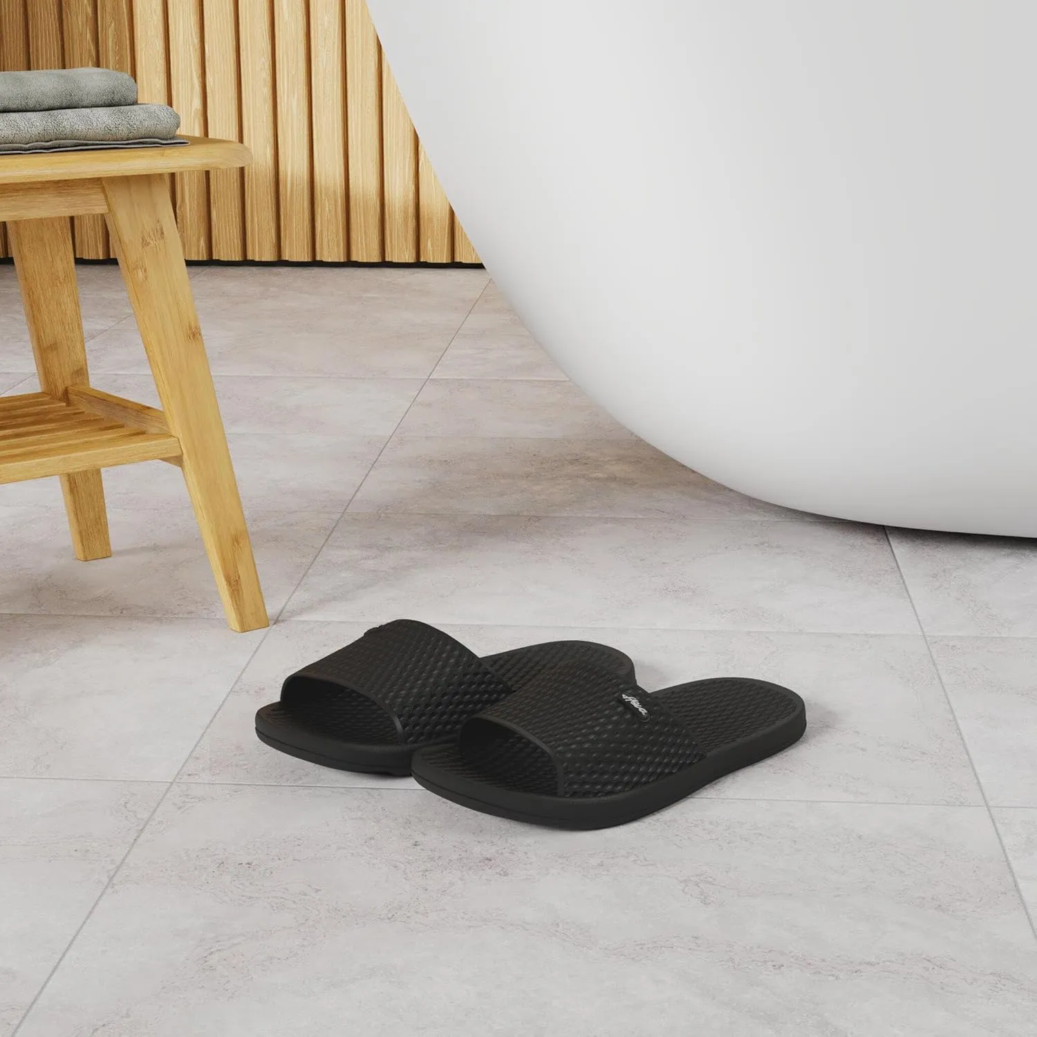 FUNKYMONKEY Womens Bathroom Shower Slippers Indoor Home Beach Non Slip Sandal