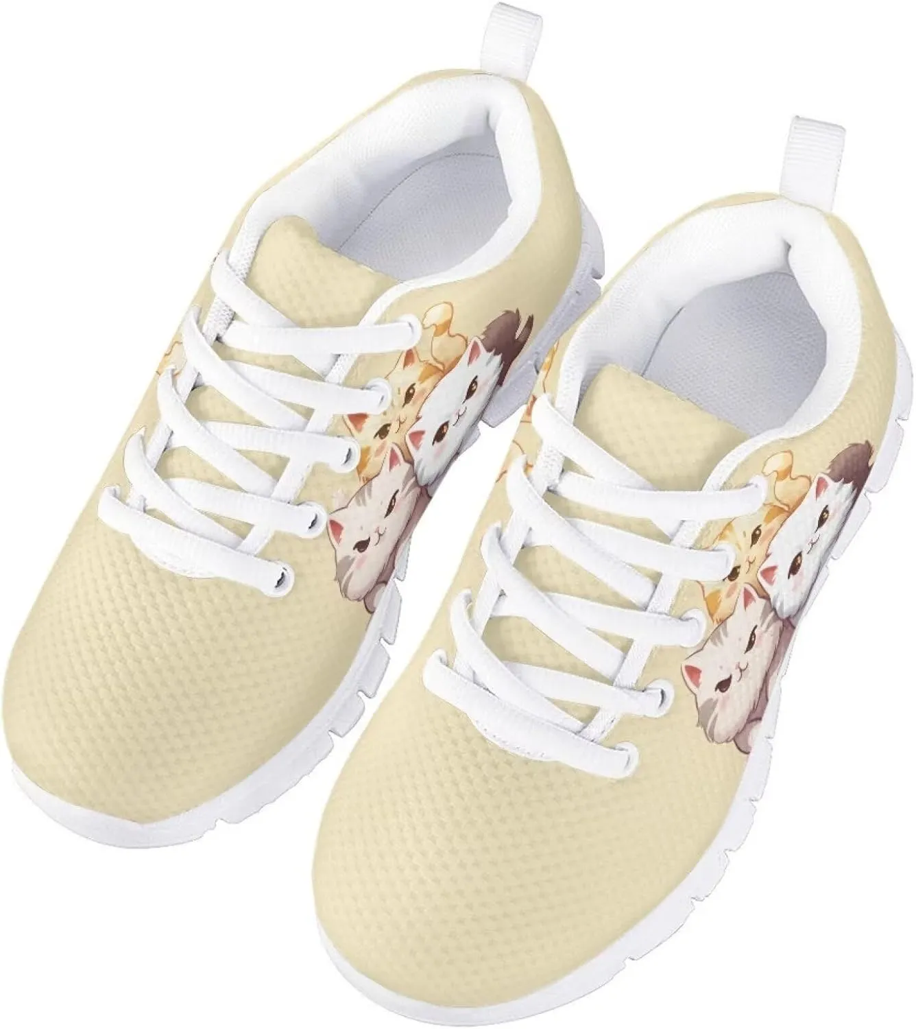 Girls Lightweight Sneakers Kids Cute Tennis Running Shoes Breathable Walking Shoes for Little Girls