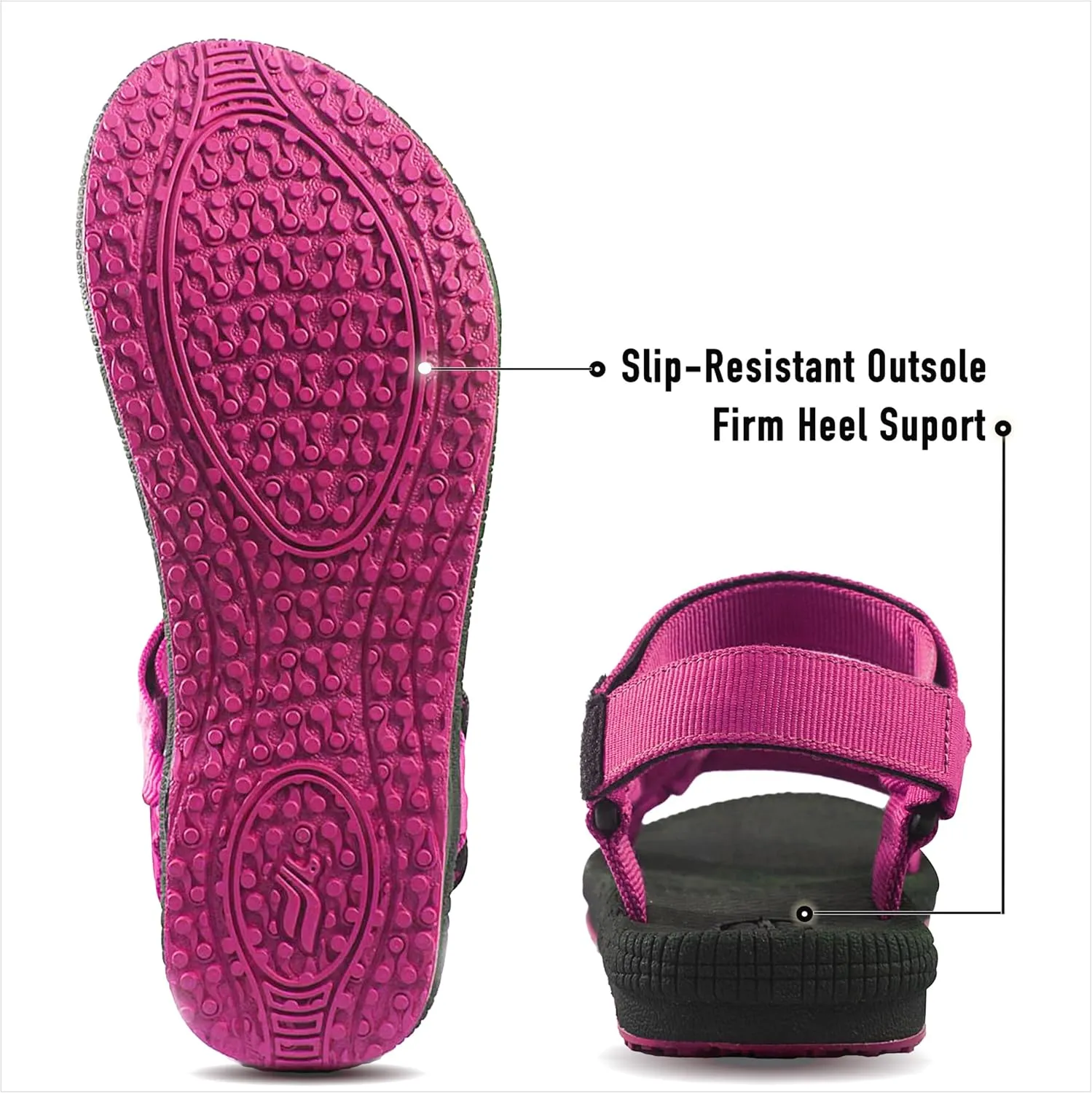 Gold Pigeon Shoes SIMPLUS Unisex Ultra-Cuhion Yoga Mat Athlete Sandals Adjustabl Straps with Heel Support