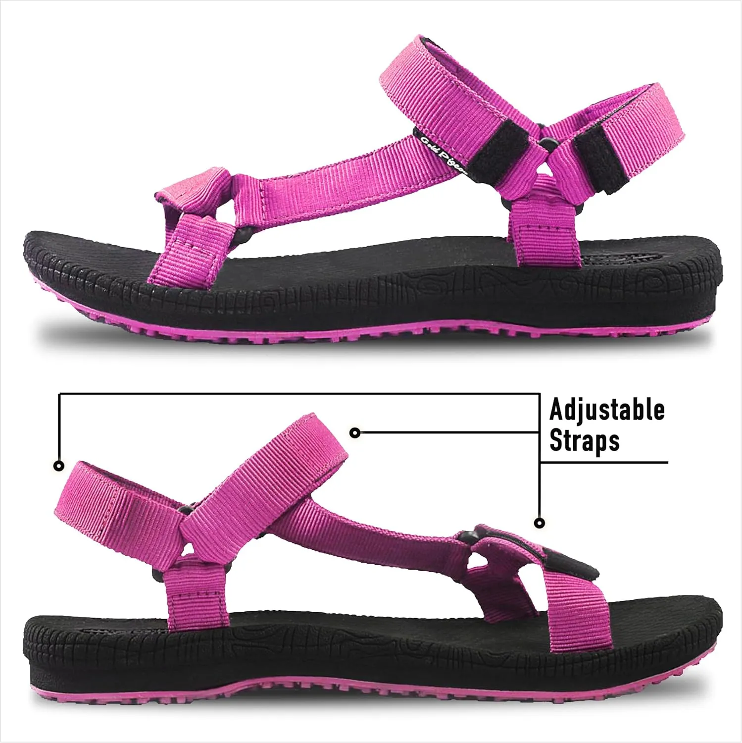 Gold Pigeon Shoes SIMPLUS Unisex Ultra-Cuhion Yoga Mat Athlete Sandals Adjustabl Straps with Heel Support