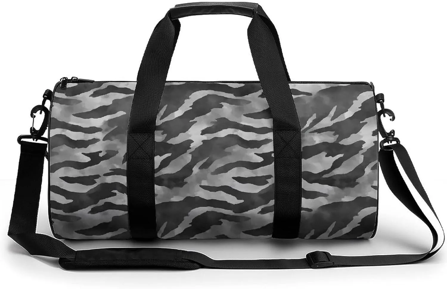 Gym Bag 17in for Men Women, Waterproof Foldable Sports Organizer, Durable Workout Travel Duffle Bag, Deep Fog Gray-93