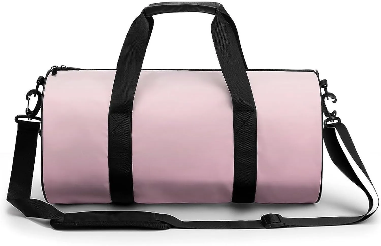 Gym Bag 17in for Men Women, Waterproof Foldable Sports Organizer, Durable Workout Travel Duffle Bag, Rose Quartz to Blush - 2224