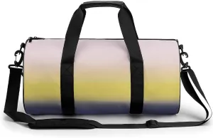 Gym Bag 17in for Men Women, Waterproof Foldable Sports Organizer, Durable Workout Travel Duffle Bag, Soft Horizon Gradient-982