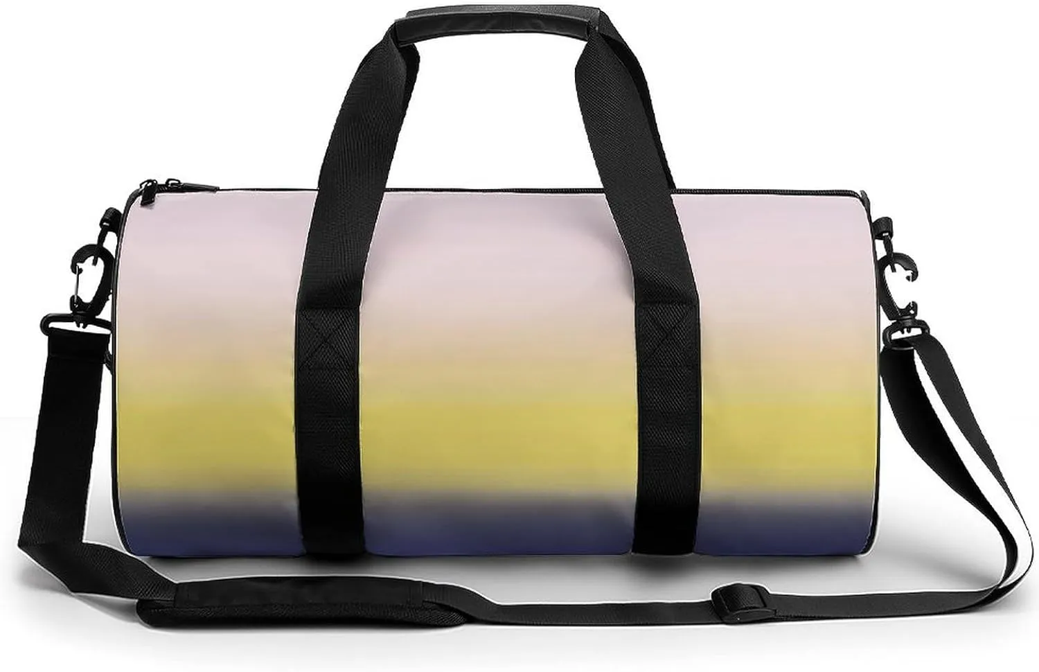 Gym Bag 17in for Men Women, Waterproof Foldable Sports Organizer, Durable Workout Travel Duffle Bag, Soft Horizon Gradient-982