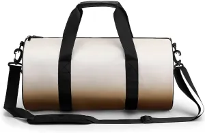 Gym Bag 17in for Men Women, Waterproof Foldable Sports Organizer, Durable Workout Travel Duffle Bag, Twilight Horizon Gradient-1346