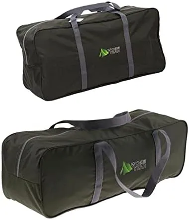 Heavy Duty Duffel Bag 2Pcs Set, Storage Bags for Outdoor Camping Tent, Large Capacity Luggage Organizer Travel Gear