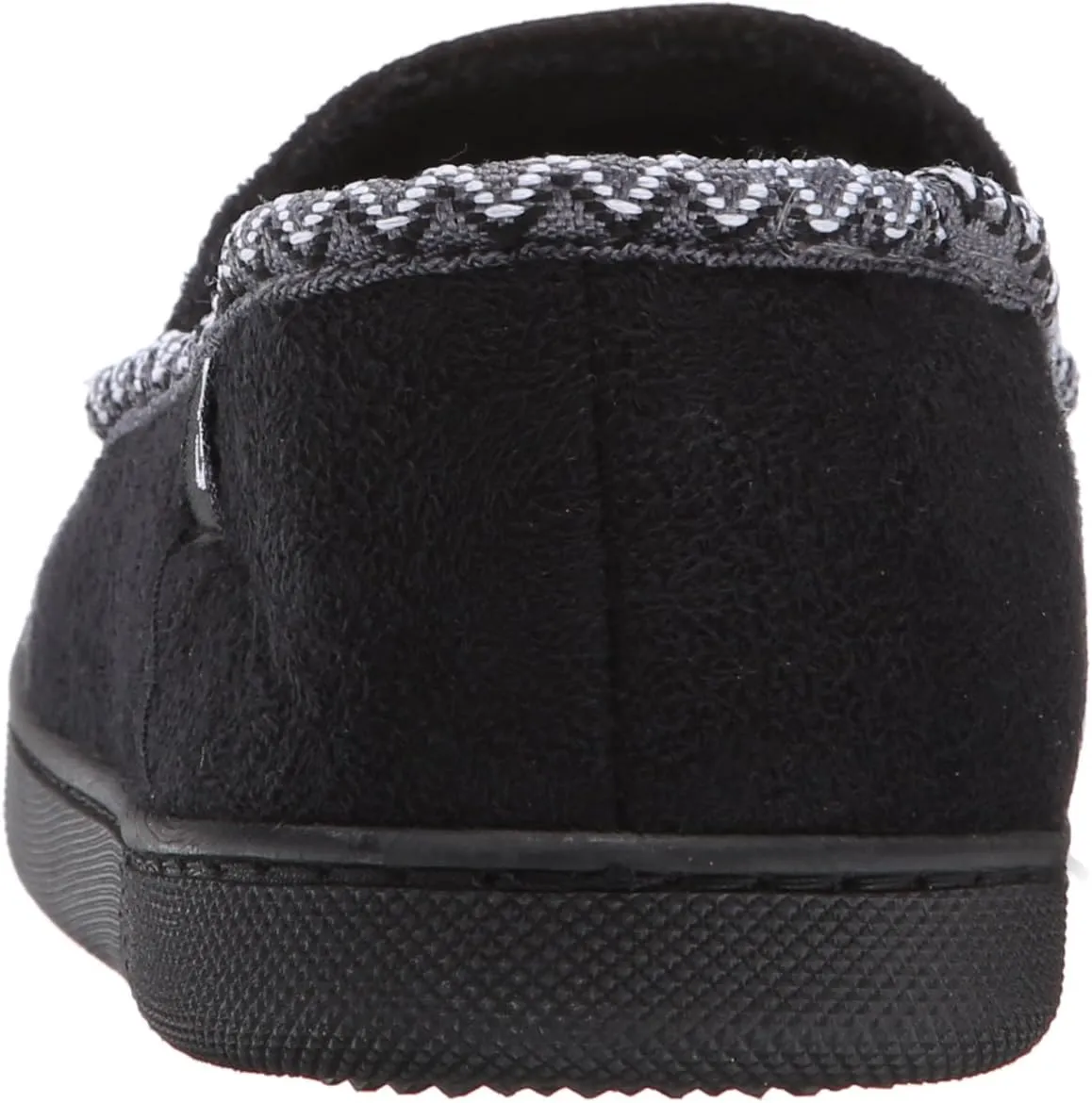 isotoner Men's Microsuede Moc W WD Braid Flat