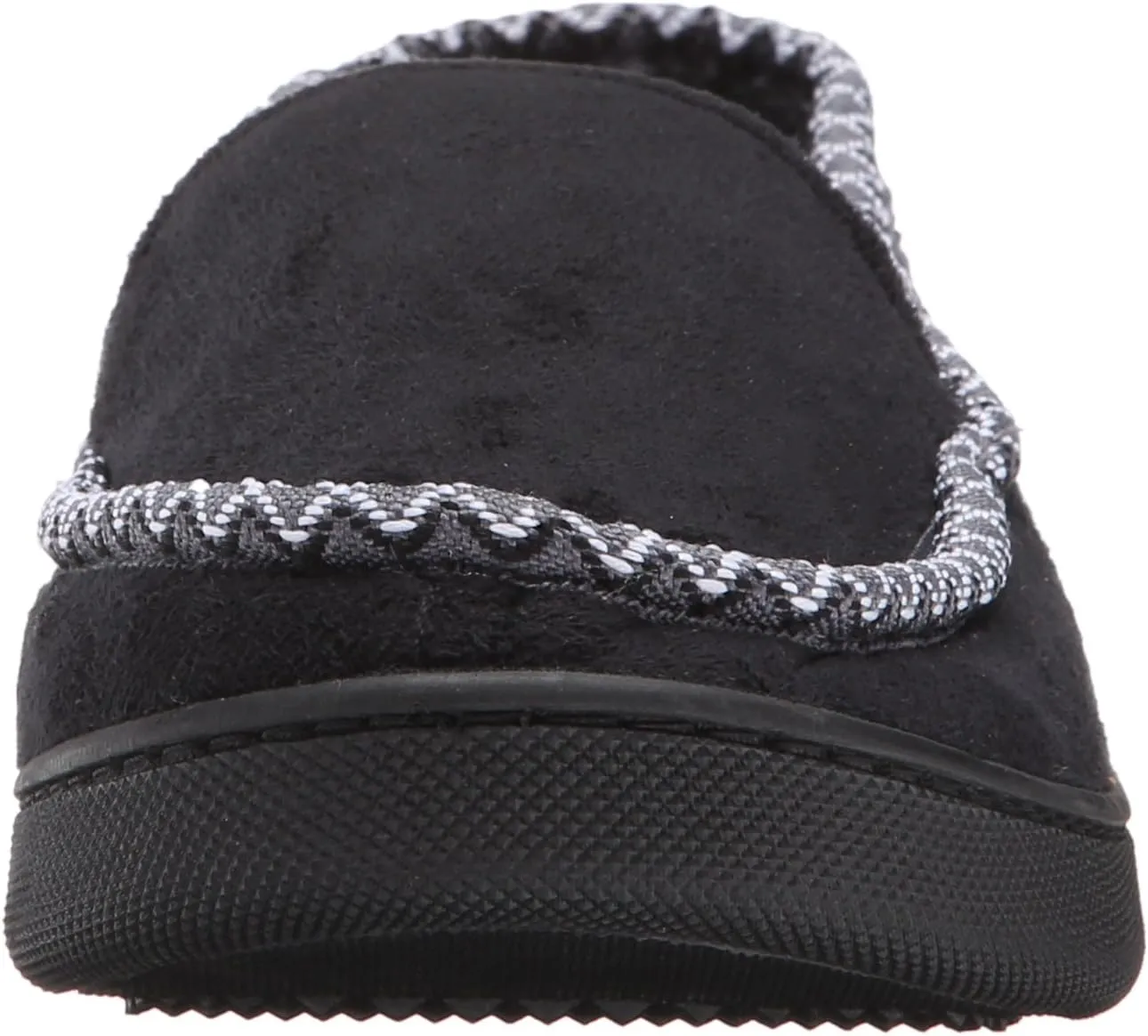 isotoner Men's Microsuede Moc W WD Braid Flat