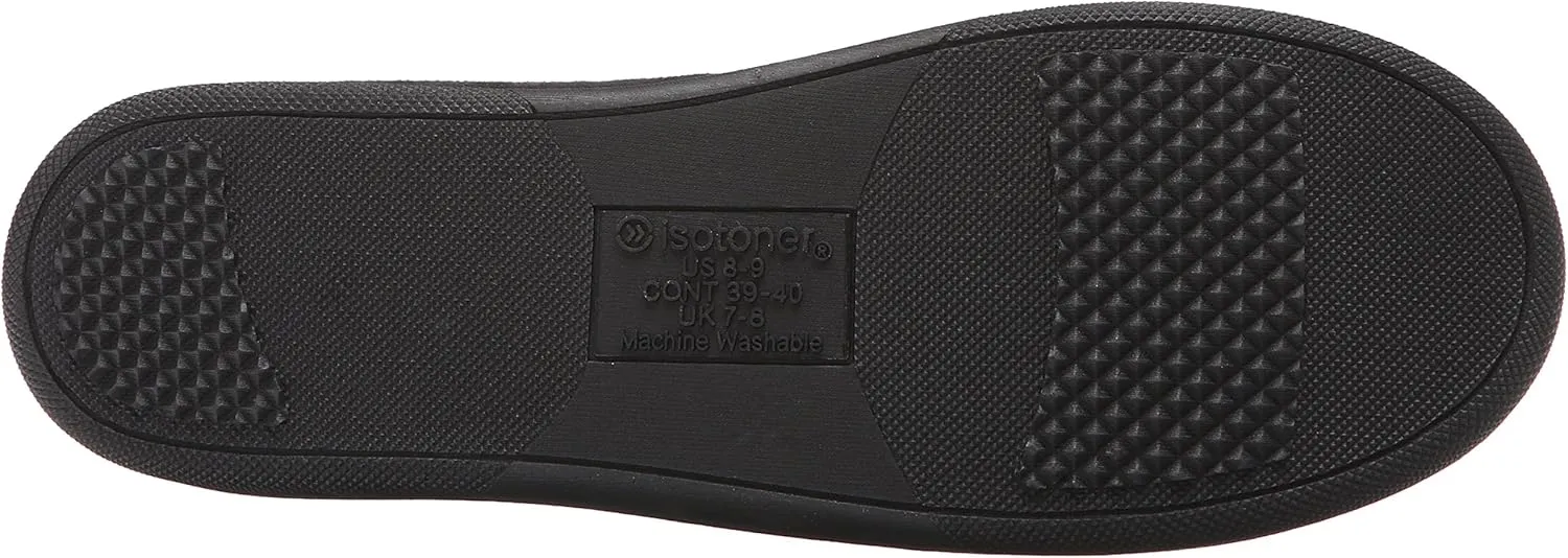 isotoner Men's Microsuede Moc W WD Braid Flat