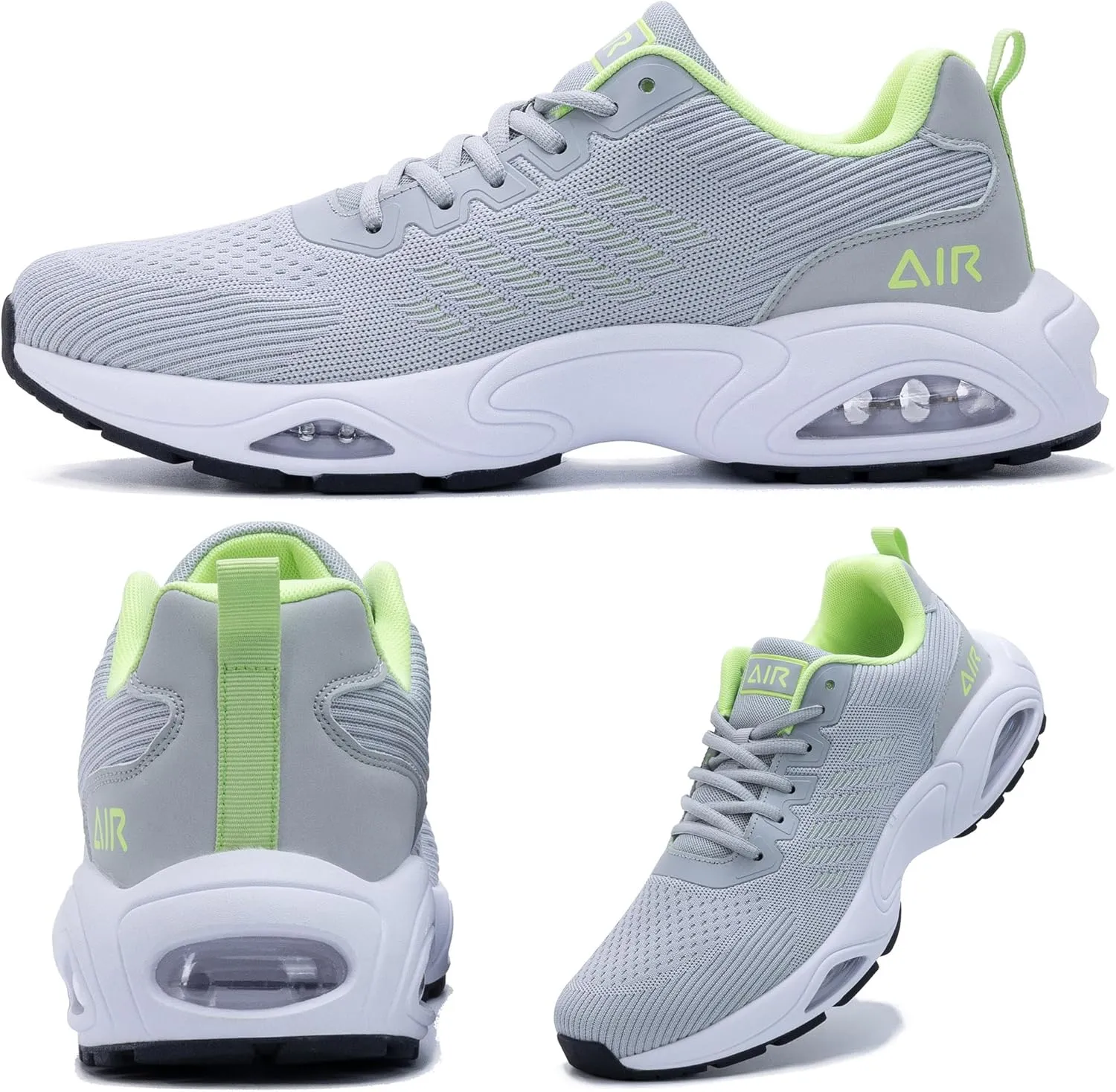JARLIF Men's Air Running Shoes Athletic Cushioned Tennis Shoes Comfortable Supportive Sport Gym Jogging Sneaker Size 7-13