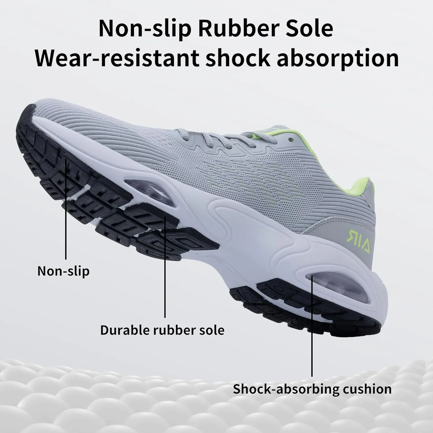 JARLIF Men's Air Running Shoes Athletic Cushioned Tennis Shoes Comfortable Supportive Sport Gym Jogging Sneaker Size 7-13