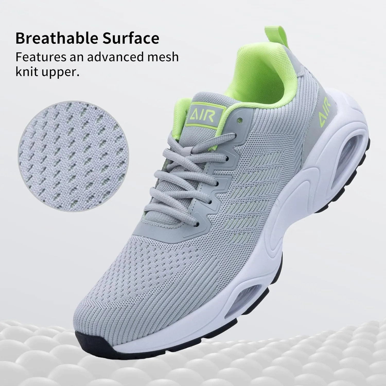 JARLIF Men's Air Running Shoes Athletic Cushioned Tennis Shoes Comfortable Supportive Sport Gym Jogging Sneaker Size 7-13