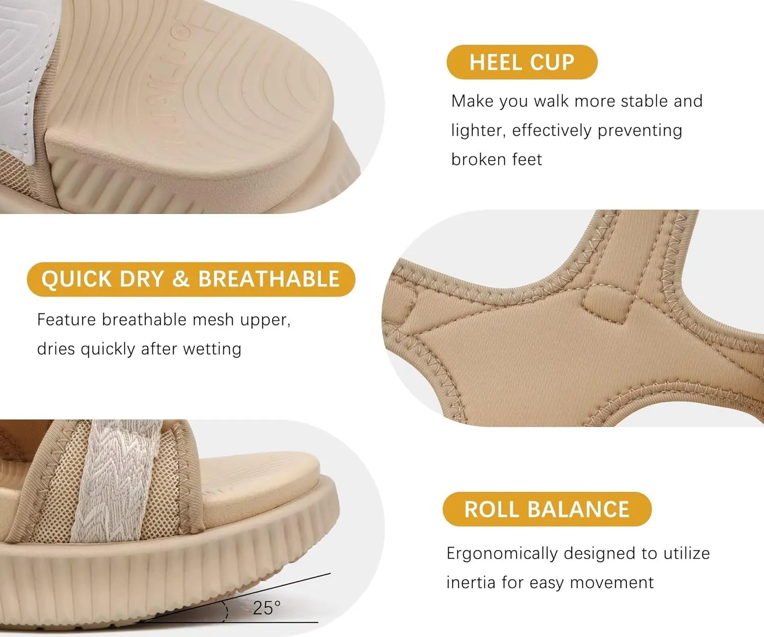 KuaiLu Womens Orthopedic Walking Sandals Recovery Sport Outdoor Hiking Water Sandles Thick Athletic Cushion Adjustable Strap Sandals with Comfortable Plantar Fasciitis Arch Support