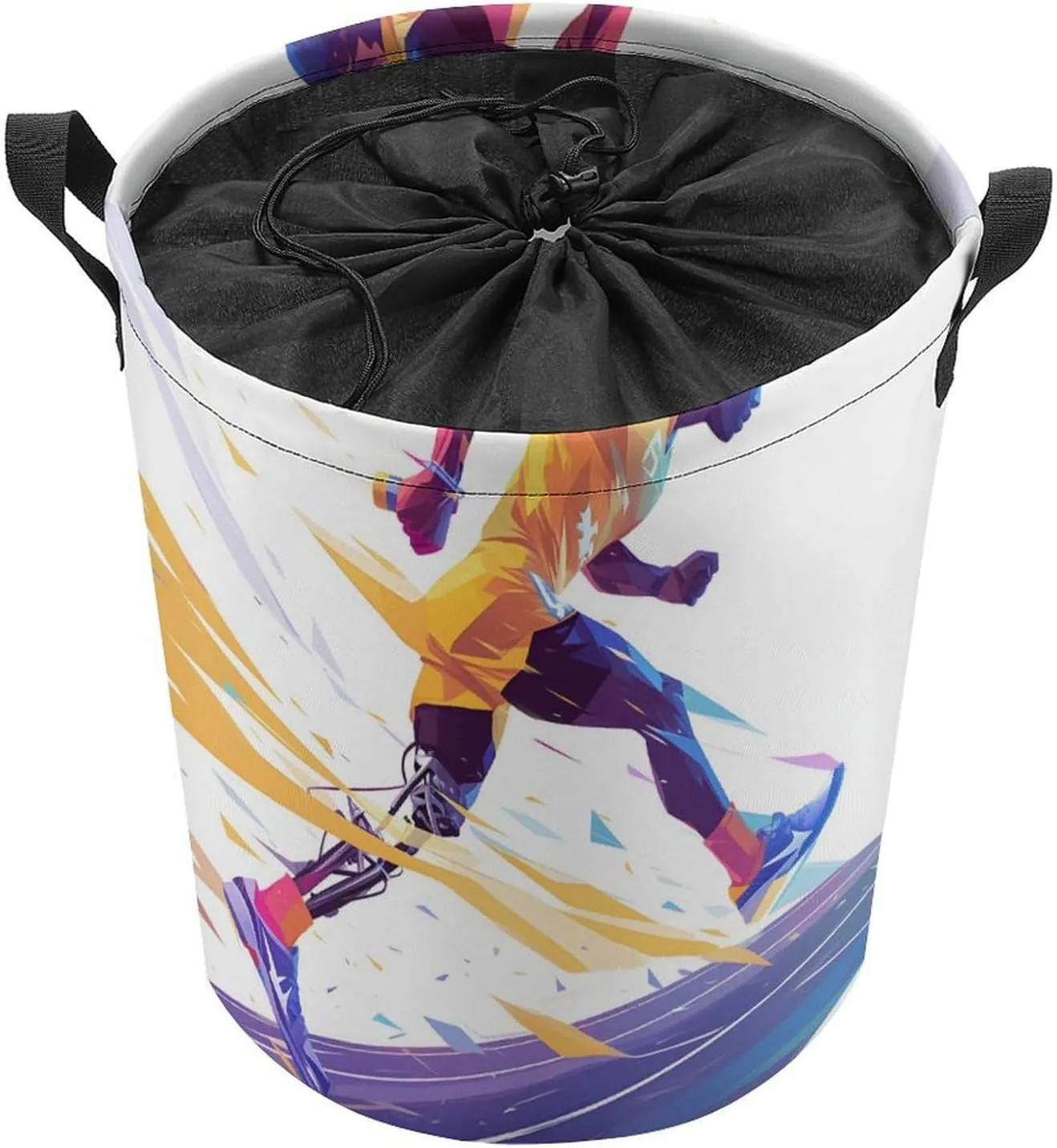 Laundry Hampers, Large Drawstring Laundry Bag, Removable Laundry Bags, Collapsible Storage Bin with Handles for Home Organization, Kids Room, Nursery Athletic Shoe